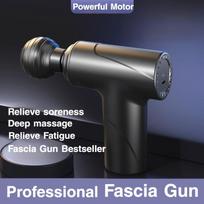 Quiet Cordless Massage Gun, Portable Muscle Massager for Deep Tissue,Perfect for Home,Office,Post-Workout Recovery,Travel-Friendly Single Head-basis gray