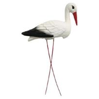 Imituota gyvūno dekoracija lauko sodui, tikroviška balto gyvūno dervos skulptūra, atspari oro sąlygoms vejos ornamentas 1pc white