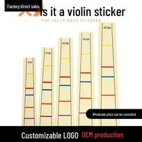 Cello Fingerboard Chart Stickers – Tuning Accessories Cello 1/2 beige