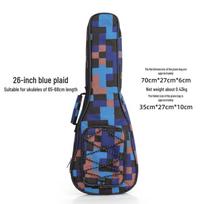Langting Padded Ukulele Backpack, Fits 21 , 23 , 24  Ukuleles gray
