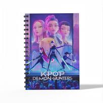 Latest K-pop Demon Hunter Witch Hunting Squad Surrounding Students A6 Coil Notebook Student Stationery great for daily use blue