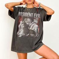 Vintage Comfort Colors Resident Evil Requiem TShirt Vintage Distressed Leon Kennedy Fan Shirt S black