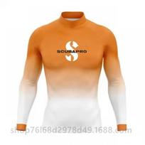 SCUBA Professional Surfing Suit Outdoor Sunblock Snorkeling Swimsuit Long-sleeved Split Top Quick-drying Diving S beige