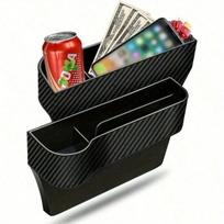 Automobilio sėdynės organizatorius, daugiafunkcis automobilio sėdynės tarpo užpildas-organaizeris, automobilio konsolės šoninė daiktadėžė su puodelių laikikliais, tarpo daiktadėžė automobiliui Black Main Driver įvairiaspalvis