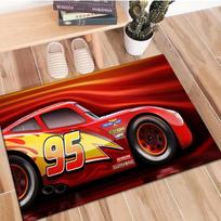Cars Lightning McQueen Rug Carpet for Home Living Room Bedroom Children Play Mat Sofa Doormat Decor,Kids Rug Anti Slip Floor Mat 40x60cm (16x24in) red