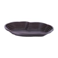 Turtle Water Bowl Decorative with Ramp Aquarium Ornament Reptile Bathing Pool for Frogs Semi Aquatic Turtle Snake Tortoises black