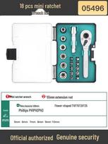 SATA Ratchet Wrench and Screwdriver Set with Socket Extension 05498A blue