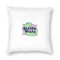 Sleepo Beepo Tiny Snek Square Pillowcase Polyester Linen Velvet Printed Zip Decorative Sofa Cushion Case 30x30cm white