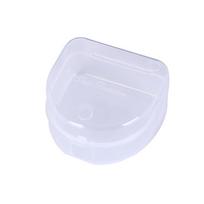 1 vnt. dantų dėžutė, dantų protezų laikymo dėklas, burnos apsauga, 6,4 x 6,5 x 3,5 cm white