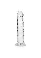 Tikroviškas dildo 18 cm, skaidrus