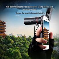High-Definition Portable Monocular Telescope with Night Vision & Mobile Phone Connectivity Simple Phone Clip