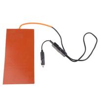 152X304mm 100W Silicone Heating Pad Flexible for Heater Mat Pizza Hot Food Delivery Bag 12V With Detachable Power Cable 1 red