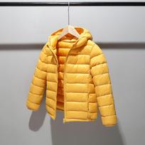 Vaikams Berniukams Mergaitei Žieminiai Paltai Striukė Vaikams Sniego Gobtuvas Drabužiai Vaikų Drabužiai 170cm yellow