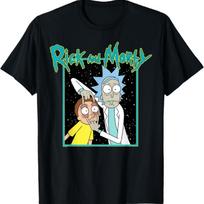 Rick and Morty Space Look Morty Adult Cartoon Fashion T-Shirt S įvairiaspalvis