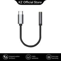 KZ AM01 Type-C to 3.5mm Audio Adapter 32bit/384kHz Hi-Fi DAC + IC Amplifier Dual Chip Earphone Audio Cable juoda