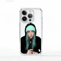 B-Billie B-BLUE E-Eilish singer  Phone Case For iPhone 17 16 15 14 13 12 11 Mini Pro Max Plus Transparent Cover iPhone13PRO white