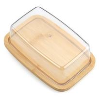 Butter Holder Tray with Lid Convenient Butter Dish Storage Box for Countertop 1 beige