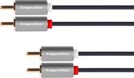 2rca-2rca 10 m "kruger&matz basic" kabelis