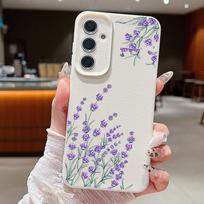 Purple Lavender Case For Samsung Galaxy S25 Edge S23 S24 FE S22 Ultra A17 A56 A36 A26 A55 A16 A15 A25 5G Soft TPU Phone Cover Galaxy A17 blue
