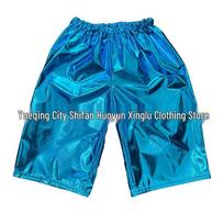 Metallic Performance Pants: Vibrant, Loose-Fit Mid-Length for All Ages 100 cm ežero mėlyna spalva