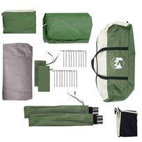 5 Person Camping Tent Green Waterproof