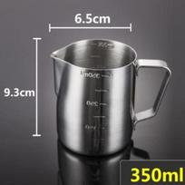 350Ml/600Ml Stainless Steel Frothing Pitcher Espresso Pull Flower Cup Cappuccino Coffee Milk Frother Mugs 350ML gray