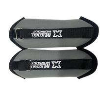 Customizable Ankle Weights with Sand Filling for Walking & Running - Adjustable Strap Resistance Training (1-2kg Per Pair) 1000g pair pilka spalva