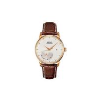 Mido Belem Celli Automatinis Mechaninis Laikrodis Atsparus Vandeniui 50M Madingas Paprastas Laikrodis 42Mm Baltas Ciferblatas Odinis Dirželis Vyriški Laikrodžiai M8605.3.11.8 Brand Chen Competition Shopping Bag white