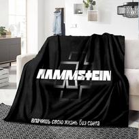 1pc Rammstein Music Video Teaser flannel Blanket for Super Soft Cute Comfort Blanket for Travel Bedding Couch Sofa Blanket Y7302 75cmx90cm black