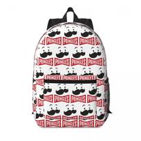 Potato Crisps Chips Pringles Print Student Backpack School Bag Hiking Travel Daypack for Men Women Bookbag Shoulder Bags One Size white