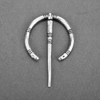 Pusžiedė segė, Sagė mantijai, Šalikui, Šaliui, Fibula, Primityvios, Barbariškos, Vikingų, Romėnų, Viduramžių segės gray