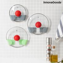 3 priklijuojamų laikiklių puodų dangčiams rinkinys Smarack InnovaGoods