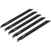 Atsarginiai pjūkleliai tiesiniam pjūklui 5 vnt. metalui 225x19x0,9mm FASTER TOOLS (3963)