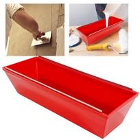 Plastic Drywall Mud Pan Scraping Bar Sheetrock Mud Pan Spatula Drywall Mud Pans Lightweight Mud Tool for Quicker Cleaning China Mainland brown