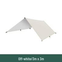 Outdoor Sunshade & Rainproof Portable Tent Tarp for Camping and Picnics 3-8 People white