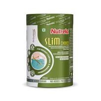 Nutrela Slim Choice Meal Replacement Protein Shake 500gm Vanilla Pack of 1 for Weight Management brown