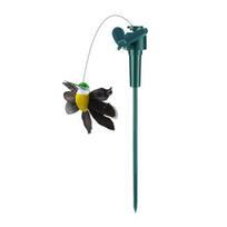 Plazdančios saulės energija varomos skraidančios dragonflies sodo kuoliukai, vandeniui atsparūs dekoratyviniai kuoliukai namų kiemui, takeliams 1pc C black