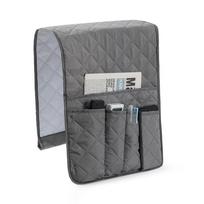 Sofa Armrest Organizer with 5 Pockets and Cup Holder Tray Couch Armchair Hanging Storage Bag for TV Remote Control Cellphone kava