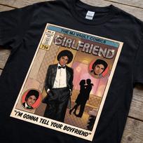 Michael Jackson Off The Wall Comic Book Tee | Girlfriend MJ T-Shirt 2XL brown