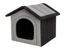 Guolis-būda Hobbydog Inari Light Grey Black, 60x55 cm