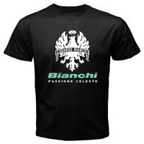 Bianchi Eagle Logo Passione Celeste Marškinėliai L black