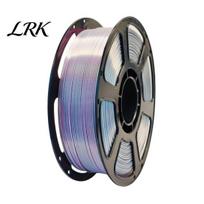 Satin Gloss Filament Silk PLA 3D Printer Filament, High Toughness Heat Resistant Metallic 1.75mm 1kg Spool Shiny for Printed Models Crafts gray