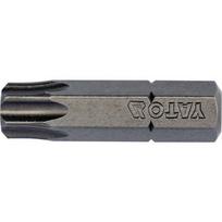 Yato atsuktuvų antgaliai YT-78147, 10 vnt., Torx T40, 25 mm, 1/4" (6.3 mm), 58-61 HRC, S2, frezuoti, raižyti