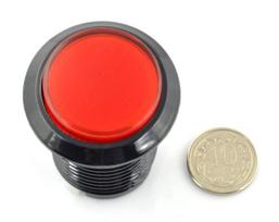 Arcade Push Button 3.3cm - raudonas su pašvietimu