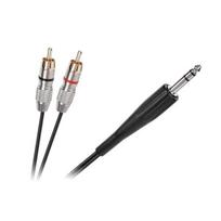 kabelis jack 6.3 stereo - 2rca 3 m