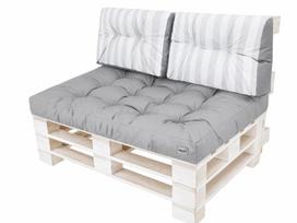 3-jų pagalvių paletei komplektas Hobbygarden Leo, šviesiai pilkas