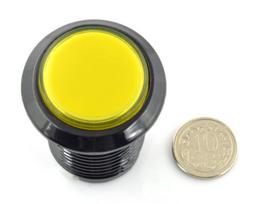 Arcade Push Button 3.3cm - geltonas su pašvietimu