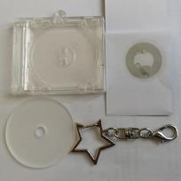 Mini NFC Funkcionalus CD Disko Dėklas Raktų Pakabukas Išorinis Įrenginys Atmintinis Albumas Raktų Laikiklis Pasidaryk Pats Kuprinės Pakabukas as the picture gray