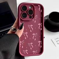 Phone Case For Samsung Galaxy S26 Ultra S25 S23 S24 S21 Plus S25 FE Note 20Ultra Bow Tie Cover Silicone Armor Samsung S26 Ultra gray