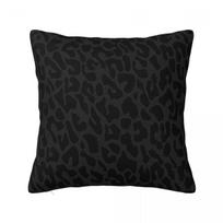 Juoda leopardų rašto kvadratinė pagalvės užvalkalas Poliesterio pagalvės dekoras Komfortas Mesti pagalvę namų sofai 30x30 cm 12x12 in black